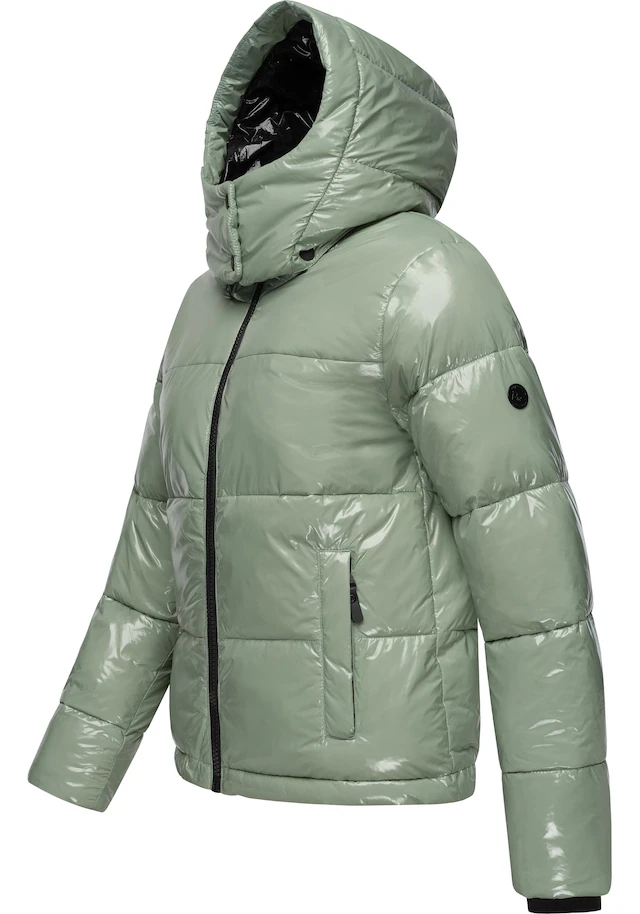 Ragwear Steppjacke »Roobie« mit Kapuze super stylische, gänzende Damen Winterjacke