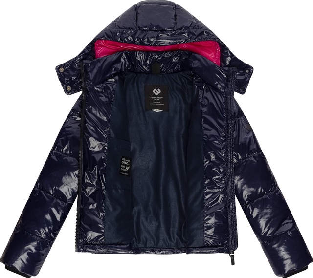 Ragwear Steppjacke »Roobie« mit Kapuze super stylische, gänzende Damen Winterjacke