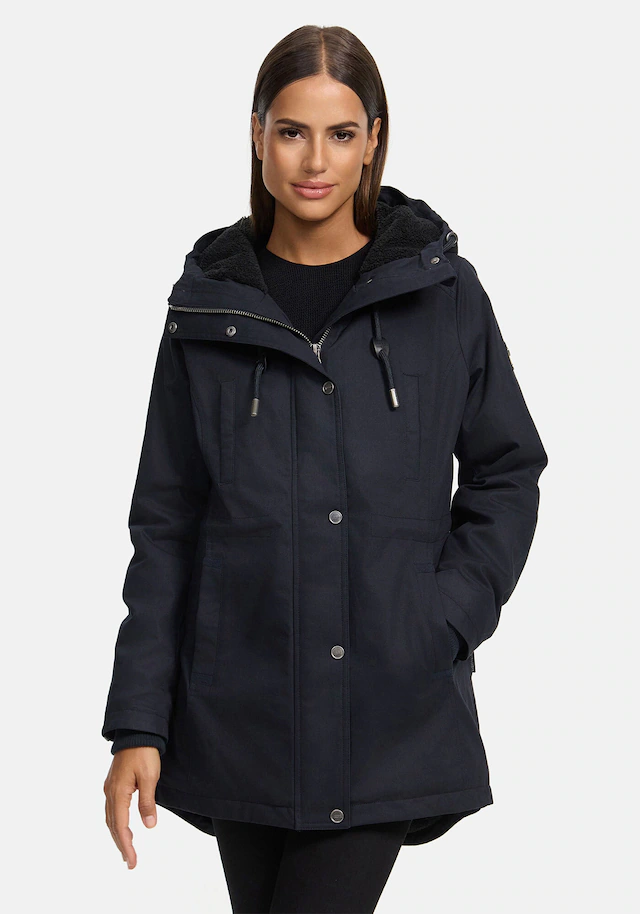 Navahoo Winterjacke »Winterfunke« Designer Winterjacke mit Teddyfell gefüttert