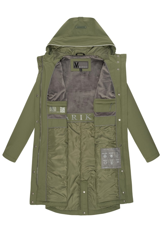 Marikoo Outdoorjacke »Megumii« mit weichem Teddyfell innen