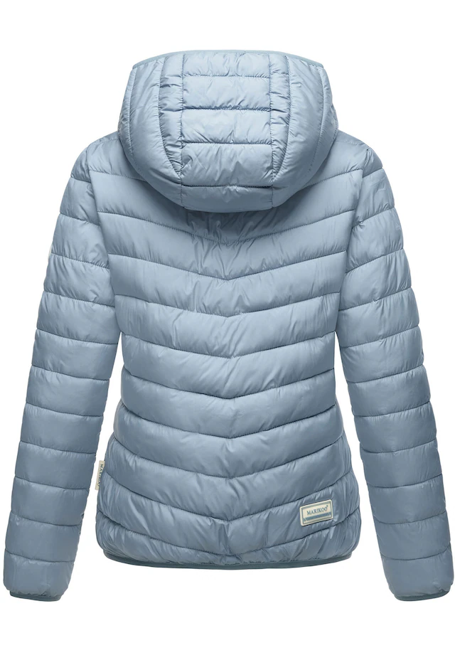 Marikoo Winterjacke »Pack mich ein« Mit Kapuze und Beutel zum Verstauen der Jacke