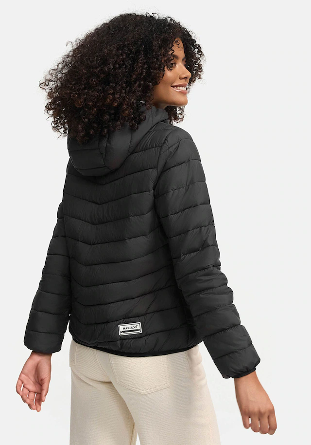 Marikoo Winterjacke »Pack mich ein« Mit Kapuze und Beutel zum Verstauen der Jacke