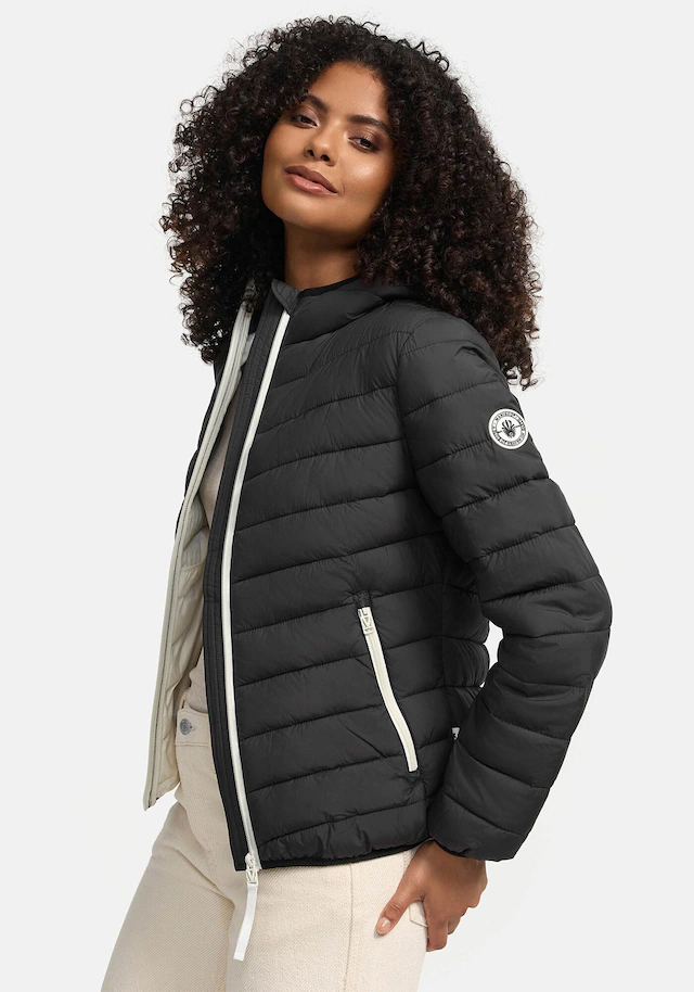Marikoo Winterjacke »Pack mich ein« Mit Kapuze und Beutel zum Verstauen der Jacke