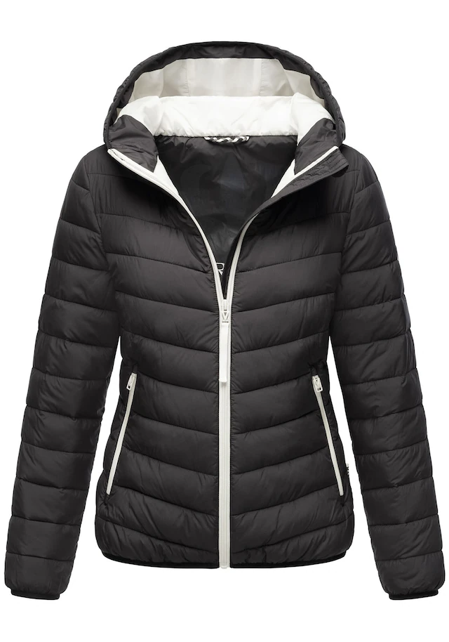 Marikoo Winterjacke »Pack mich ein« Mit Kapuze und Beutel zum Verstauen der Jacke