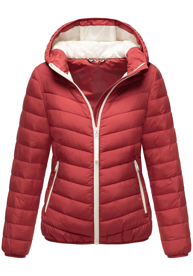Marikoo Winterjacke »Pack mich ein« Mit Kapuze und Beutel zum Verstauen der Jacke
