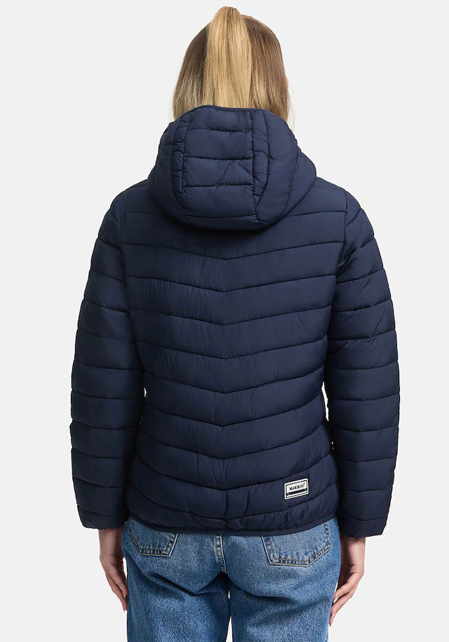 Marikoo Winterjacke »Pack mich ein« Mit Kapuze und Beutel zum Verstauen der Jacke