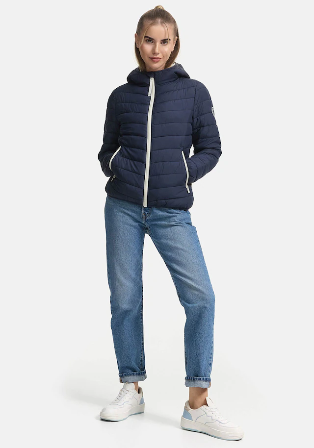 Marikoo Winterjacke »Pack mich ein« Mit Kapuze und Beutel zum Verstauen der Jacke