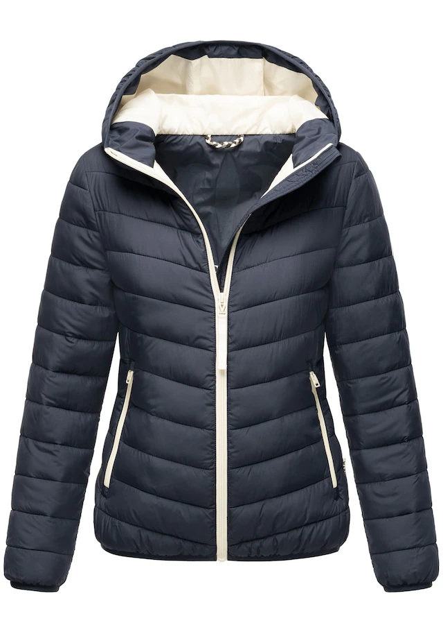 Marikoo Winterjacke »Pack mich ein« Mit Kapuze und Beutel zum Verstauen der Jacke