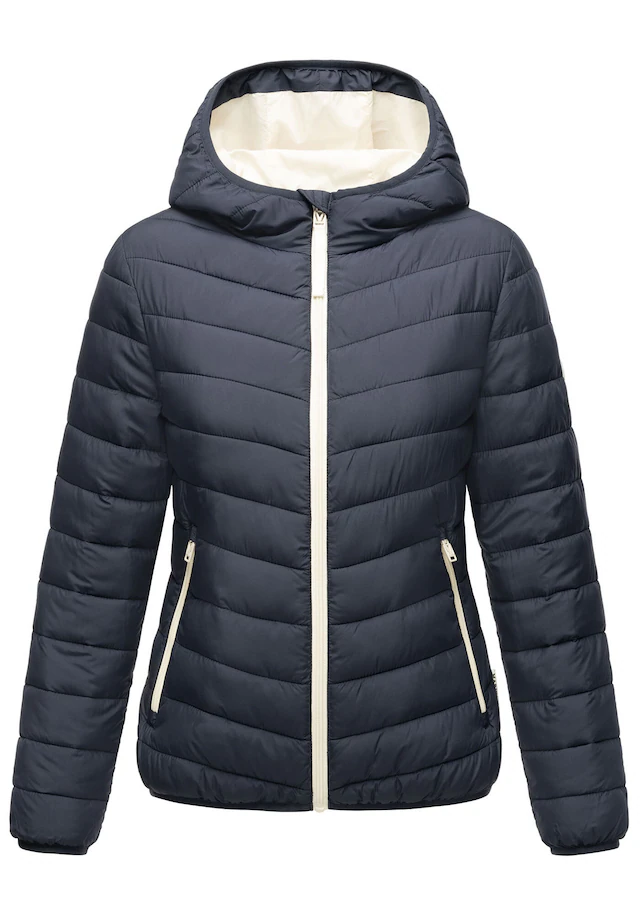Marikoo Winterjacke »Pack mich ein« Mit Kapuze und Beutel zum Verstauen der Jacke