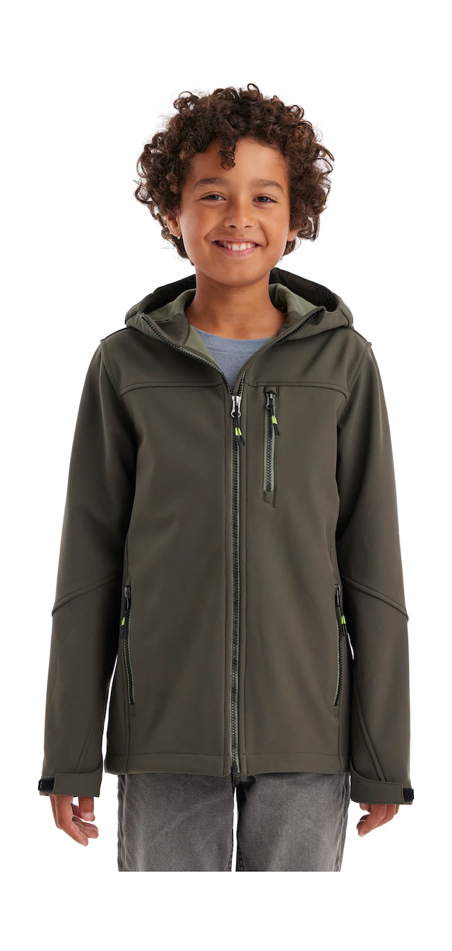 Killtec Softshelljacke »Jungen Softshelljacke« Wasserabweisende Softshelljacke mit Fleece und verstellbaren Details