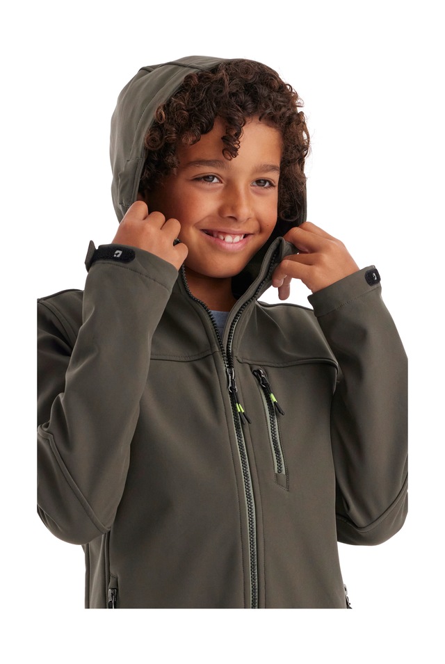 Killtec Softshelljacke »Jungen Softshelljacke« Wasserabweisende Softshelljacke mit Fleece und verstellbaren Details
