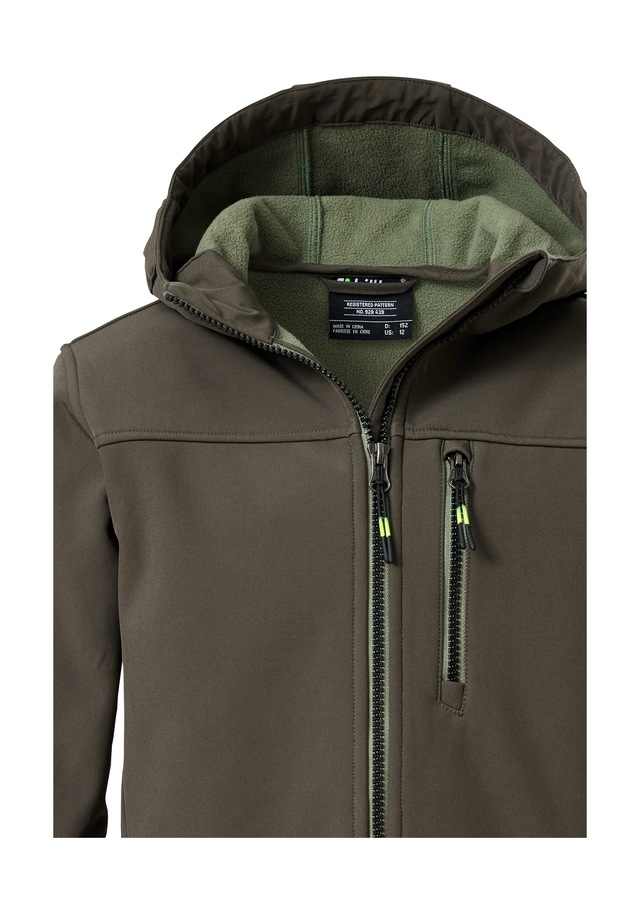 Killtec Softshelljacke »Jungen Softshelljacke« Wasserabweisende Softshelljacke mit Fleece und verstellbaren Details