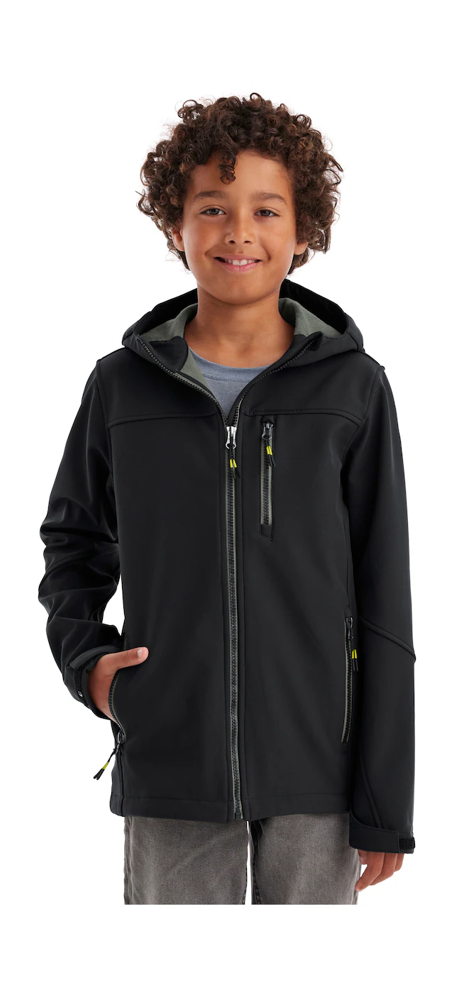 Killtec Softshelljacke »Jungen Softshelljacke« Wasserabweisende Softshelljacke mit Fleece und verstellbaren Details