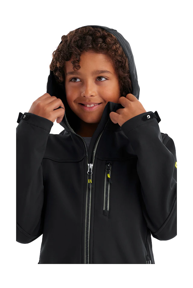 Killtec Softshelljacke »Jungen Softshelljacke« Wasserabweisende Softshelljacke mit Fleece und verstellbaren Details