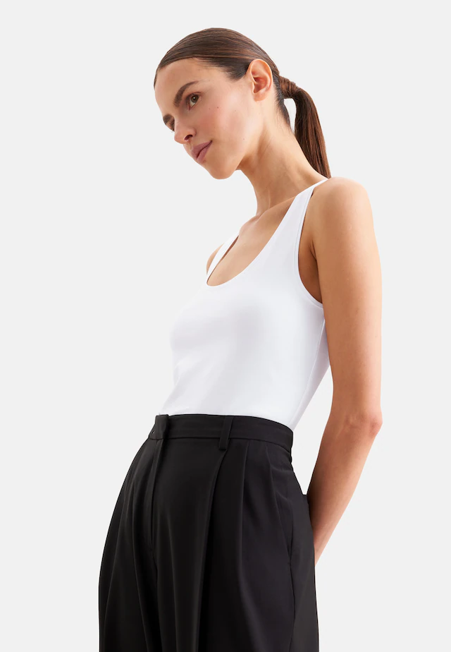 seidensticker Shirttop »Schwarze Rose« Ohne Arm Rundhals Uni