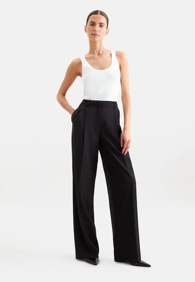 seidensticker Shirttop »Schwarze Rose« Ohne Arm Rundhals Uni