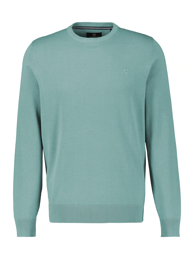 LERROS Strickpullover »Herren Strickpullover aus Baumwolle mit Crewneck Ausschnitt« Weicher Strick-Pullover, Rundhalsausschnitt, lange Ärmel, pflegeleicht