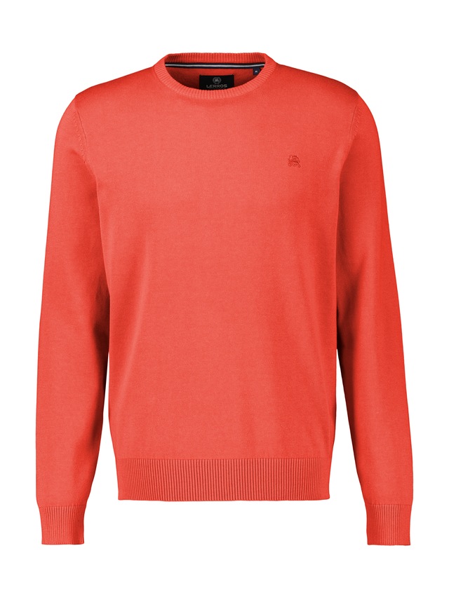 LERROS Strickpullover »Herren Strickpullover aus Baumwolle mit Crewneck Ausschnitt« Weicher Strick-Pullover, Rundhalsausschnitt, lange Ärmel, pflegeleicht