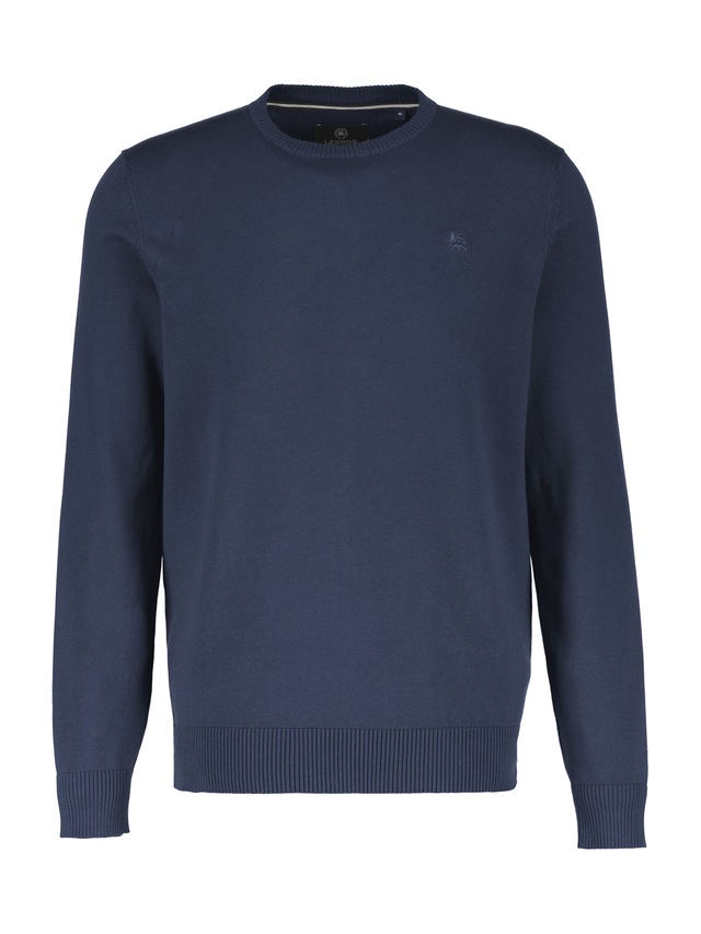 LERROS Strickpullover »Herren Strickpullover aus Baumwolle mit Crewneck Ausschnitt« Weicher Strick-Pullover, Rundhalsausschnitt, lange Ärmel, pflegeleicht