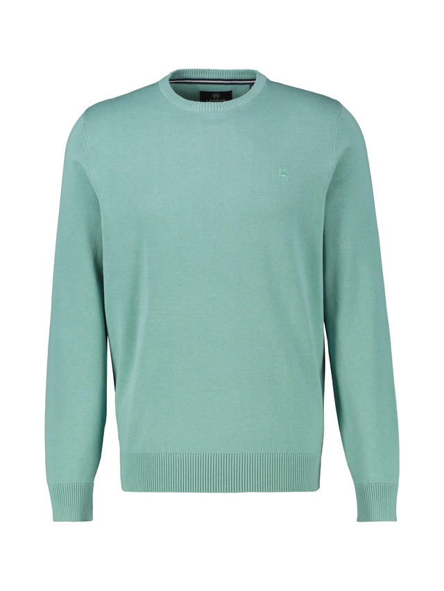 LERROS Strickpullover »Herren Strickpullover aus Baumwolle mit Crewneck Ausschnitt« Weicher Strick-Pullover, Rundhalsausschnitt, lange Ärmel, pflegeleicht