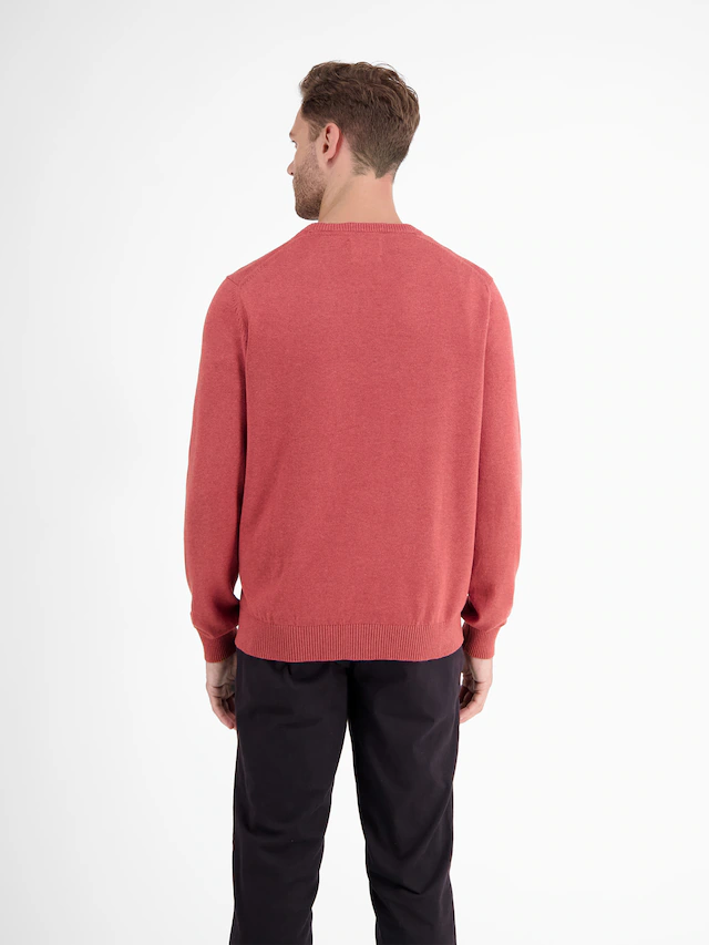 LERROS Strickpullover »Herren Strickpullover aus Baumwolle mit Crewneck Ausschnitt« Weicher Strick-Pullover, Rundhalsausschnitt, lange Ärmel, pflegeleicht