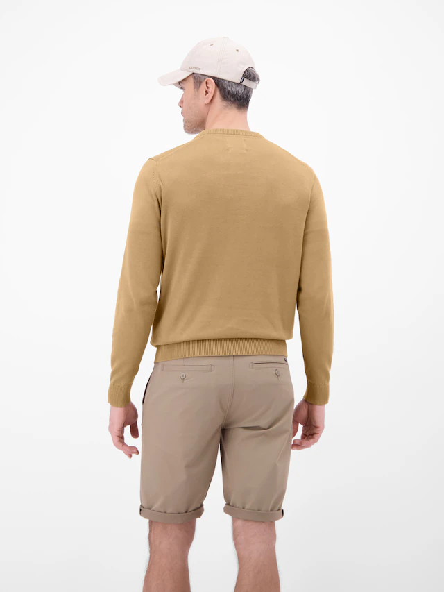 LERROS Strickpullover »Herren Strickpullover aus Baumwolle mit Crewneck Ausschnitt« Weicher Strick-Pullover, Rundhalsausschnitt, lange Ärmel, pflegeleicht