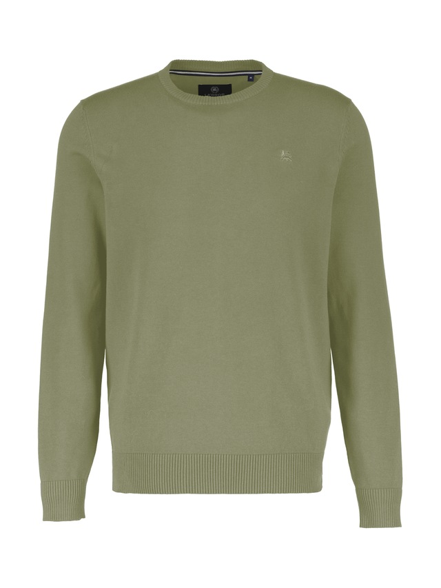LERROS Strickpullover »Herren Strickpullover aus Baumwolle mit Crewneck Ausschnitt« Weicher Strick-Pullover, Rundhalsausschnitt, lange Ärmel, pflegeleicht