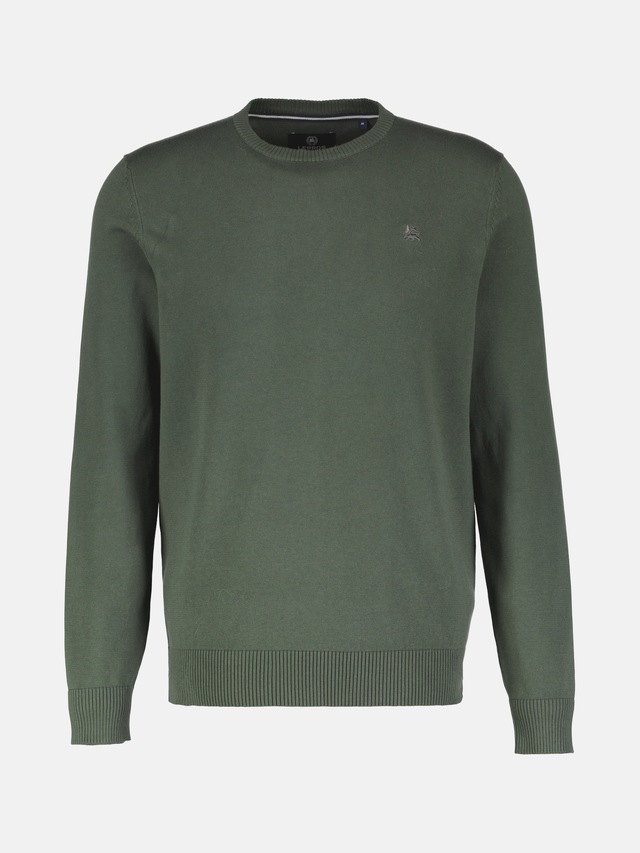 LERROS Strickpullover »Herren Strickpullover aus Baumwolle mit Crewneck Ausschnitt« Weicher Strick-Pullover, Rundhalsausschnitt, lange Ärmel, pflegeleicht