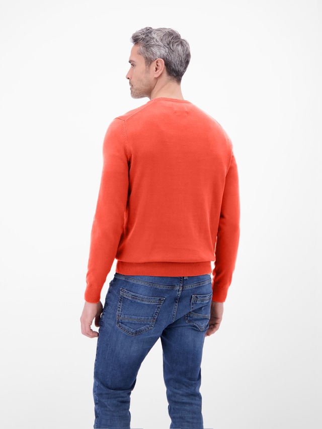 LERROS Strickpullover »Herren Strickpullover aus Baumwolle mit Crewneck Ausschnitt« Weicher Strick-Pullover, Rundhalsausschnitt, lange Ärmel, pflegeleicht