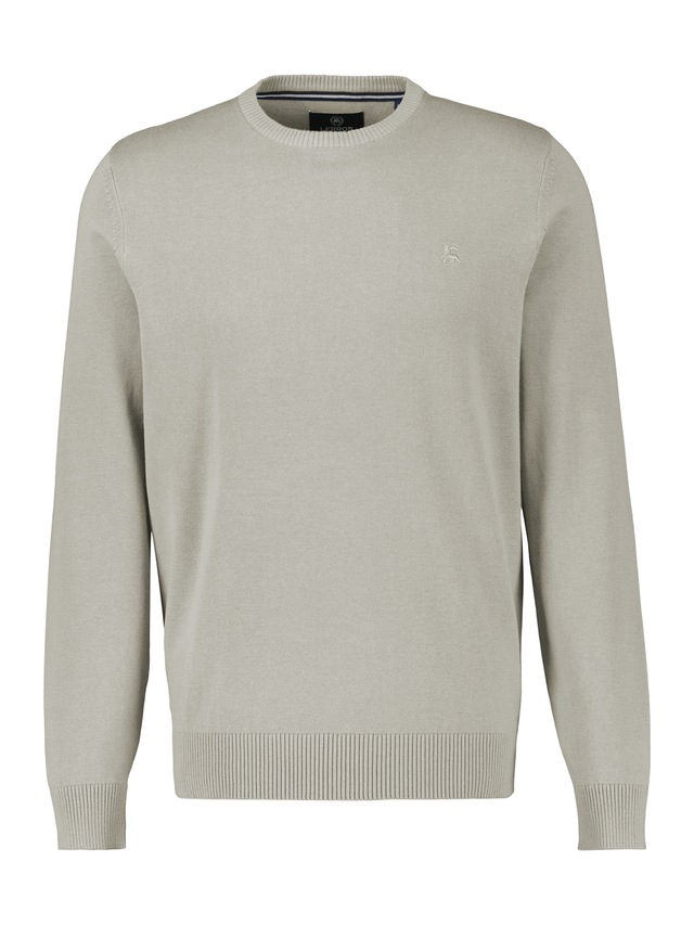 LERROS Strickpullover »Herren Strickpullover aus Baumwolle mit Crewneck Ausschnitt« Weicher Strick-Pullover, Rundhalsausschnitt, lange Ärmel, pflegeleicht