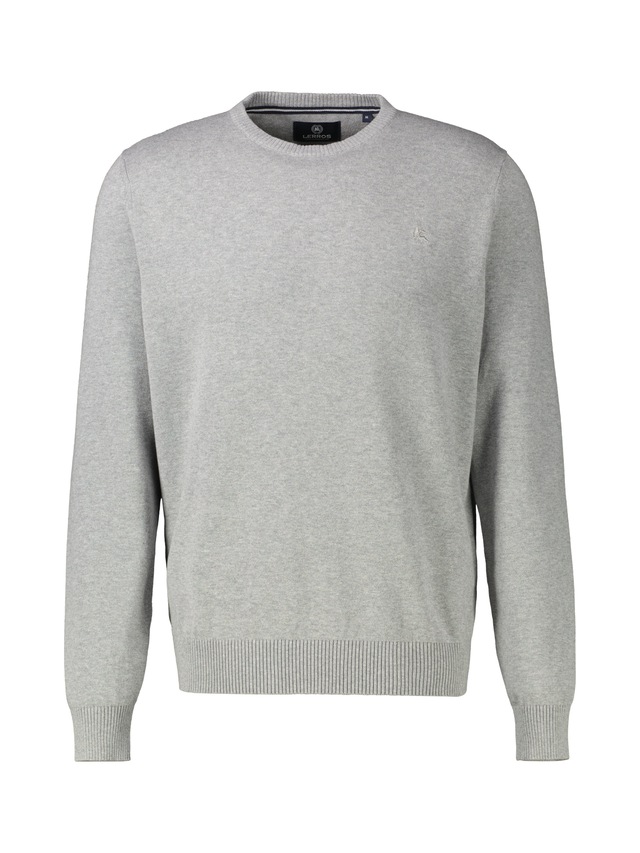 LERROS Strickpullover »Herren Strickpullover aus Baumwolle mit Crewneck Ausschnitt« Weicher Strick-Pullover, Rundhalsausschnitt, lange Ärmel, pflegeleicht