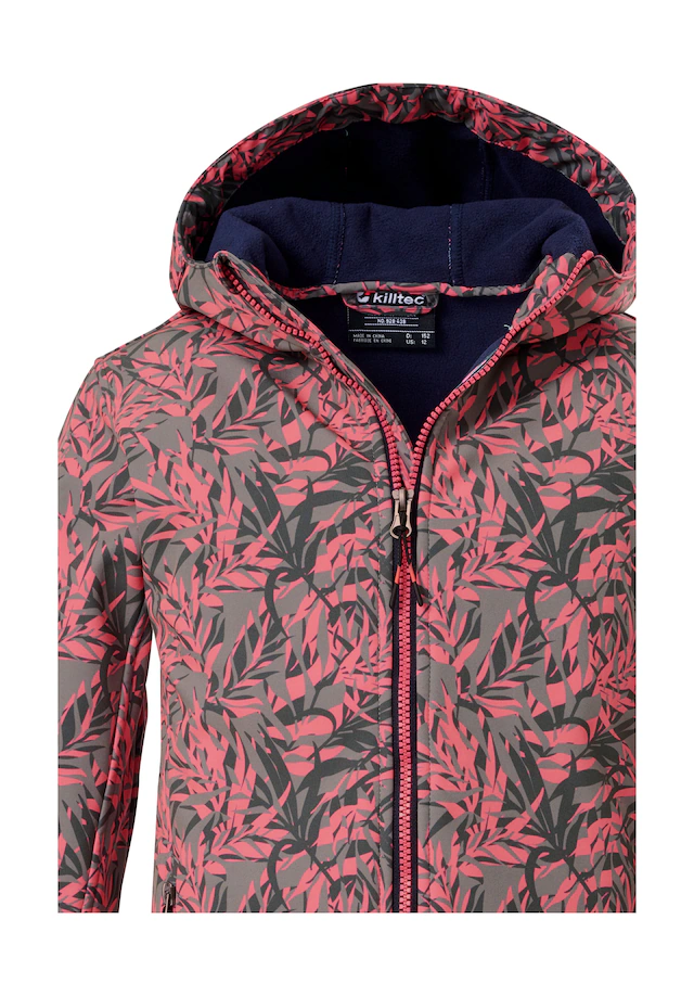 Killtec Softshelljacke »Mädchen Softshelljacke Print« Wasserdicht, windabweisend, atmungsaktiv, modischer Print