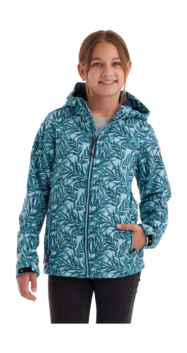 Killtec Softshelljacke »Mädchen Softshelljacke Print« Wasserdicht, windabweisend, atmungsaktiv, modischer Print