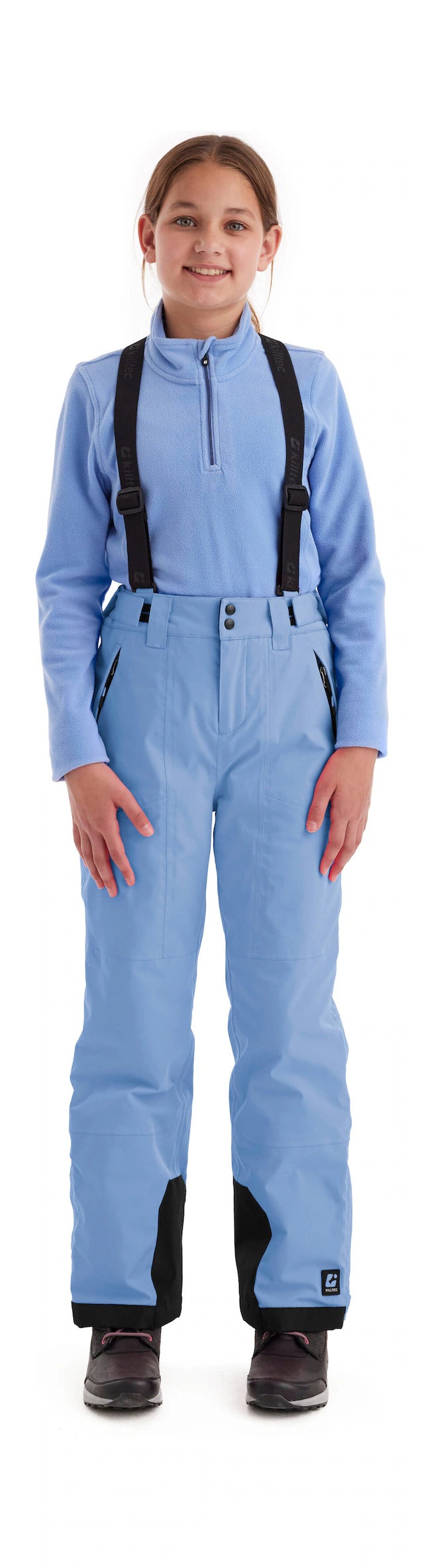 Killtec Skihose »Girls Skihose 242« Wasserdicht, atmungsaktiv, abnehmbare Träger, rutschfester Schneefang