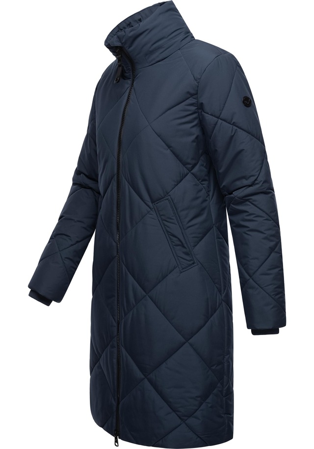 Ragwear Steppmantel »Rebela« stylischer Winterparka mit abnehmbarer Kapuze