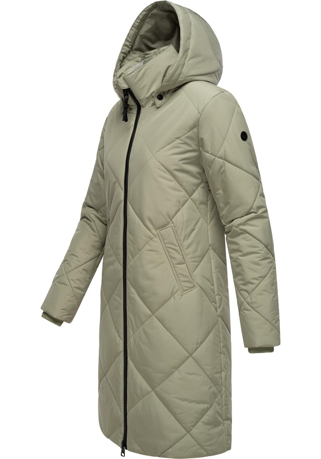 Ragwear Steppmantel »Rebela« stylischer Winterparka mit abnehmbarer Kapuze