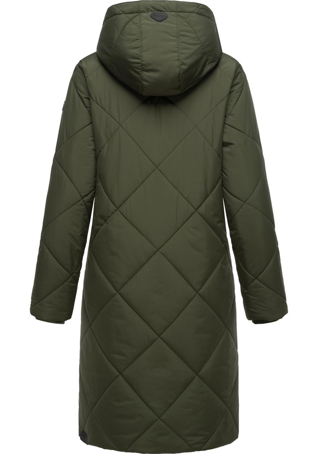 Ragwear Steppmantel »Rebela« stylischer Winterparka mit abnehmbarer Kapuze