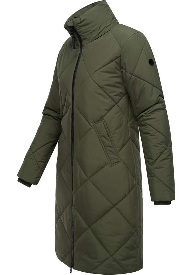 Ragwear Steppmantel »Rebela« stylischer Winterparka mit abnehmbarer Kapuze