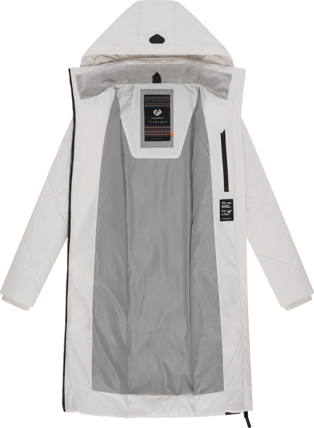 Ragwear Steppmantel »Rebela« stylischer Winterparka mit abnehmbarer Kapuze