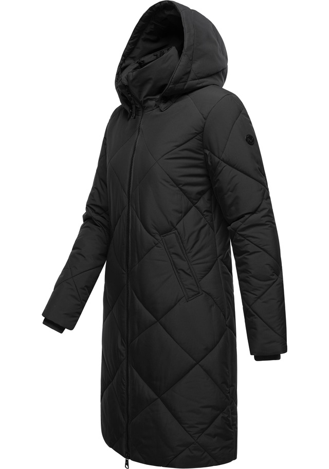 Ragwear Steppmantel »Rebela« stylischer Winterparka mit abnehmbarer Kapuze
