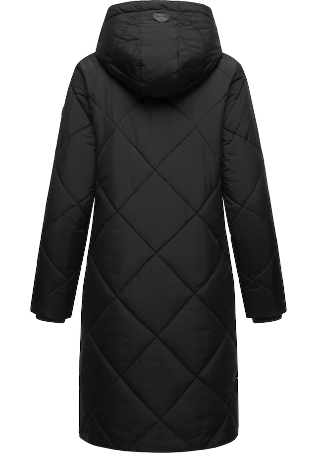 Ragwear Steppmantel »Rebela« stylischer Winterparka mit abnehmbarer Kapuze