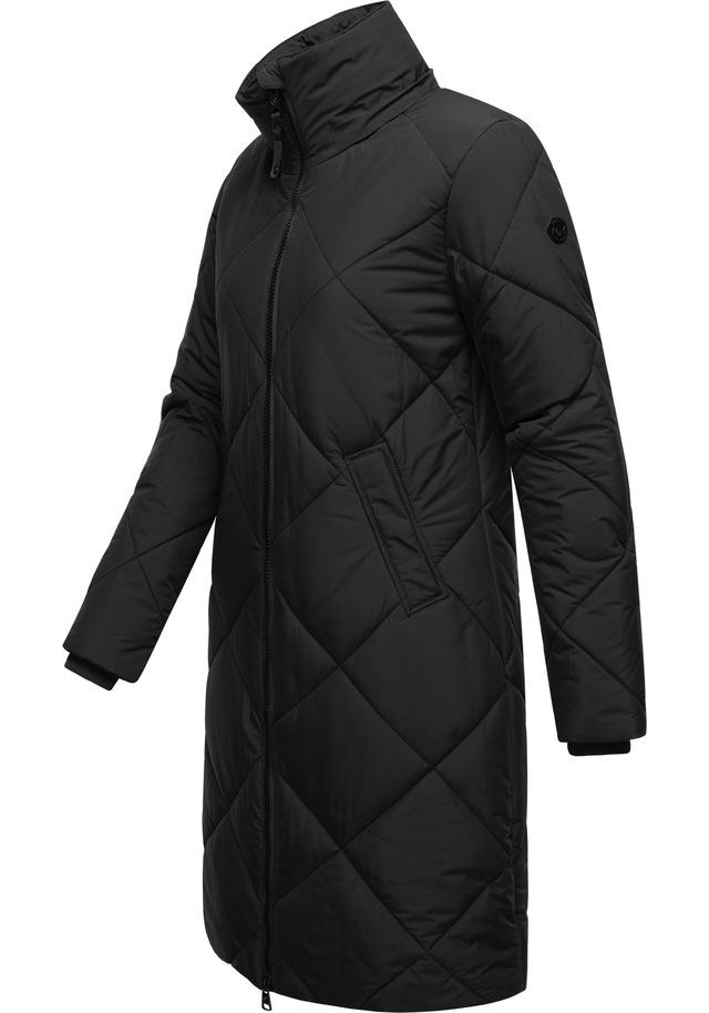Ragwear Steppmantel »Rebela« stylischer Winterparka mit abnehmbarer Kapuze