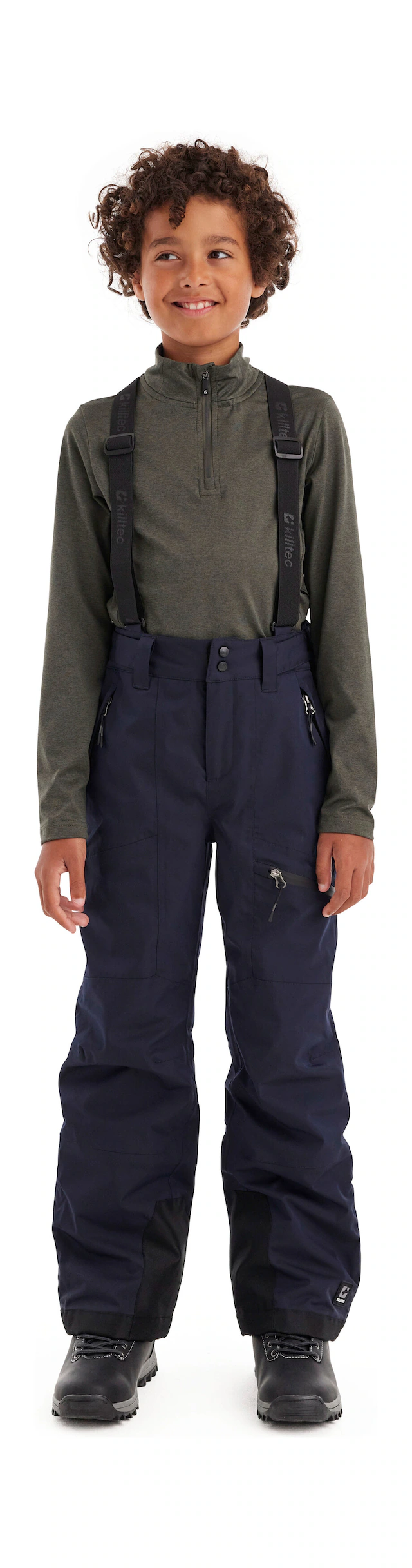 Killtec Skihose »Boys Skihose 242« Wasserdichte Skihose mit abnehmbarem Latz und verstellbarem Bund