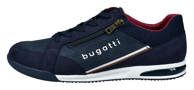 bugatti Sneaker , Schnürschuh, Halbschuh, Freizeitschuh mit Kontrastbesätzen
