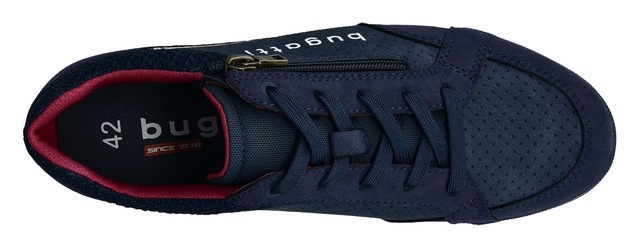 bugatti Sneaker , Schnürschuh, Halbschuh, Freizeitschuh mit Kontrastbesätzen