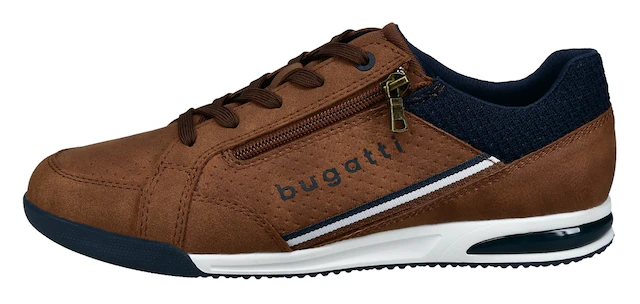 bugatti Sneaker , Schnürschuh, Halbschuh, Freizeitschuh mit Kontrastbesätzen