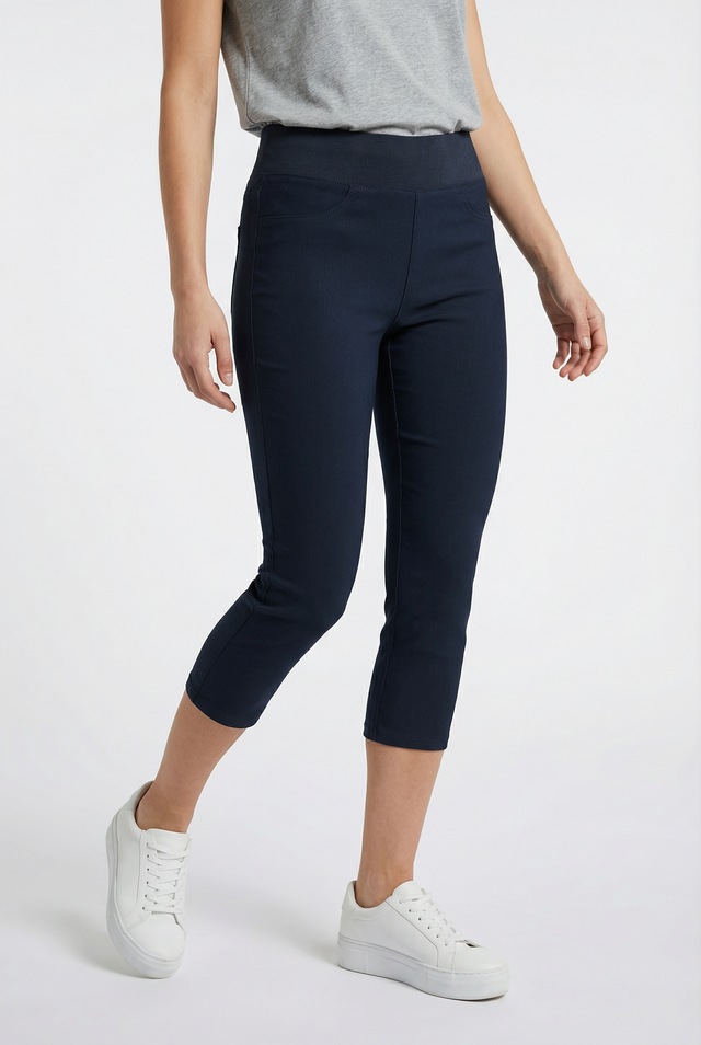 FREEQUENT Caprileggings »FQSHANTAL-CA-POWER« mit extra breitem Bund