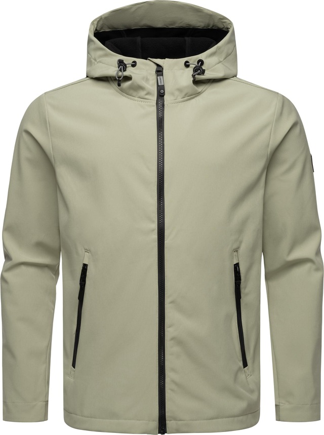 Ragwear Softshelljacke »Shellwie Warm« mit Kapuze wasserdichte Herren Übergangsjacke mit großer Kapuze