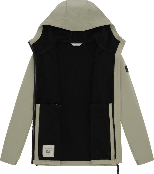Ragwear Softshelljacke »Shellwie Warm« mit Kapuze wasserdichte Herren Übergangsjacke mit großer Kapuze