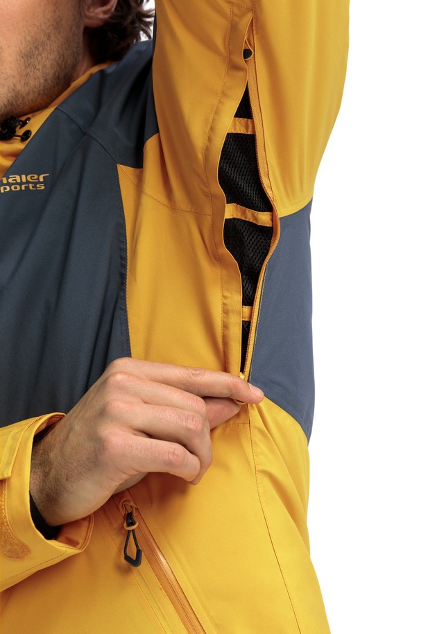 Maier Sports Funktionsjacke »Metor Move M« Herren Outdoorjacke, wasserdicht, RV-Taschen, Kapuze